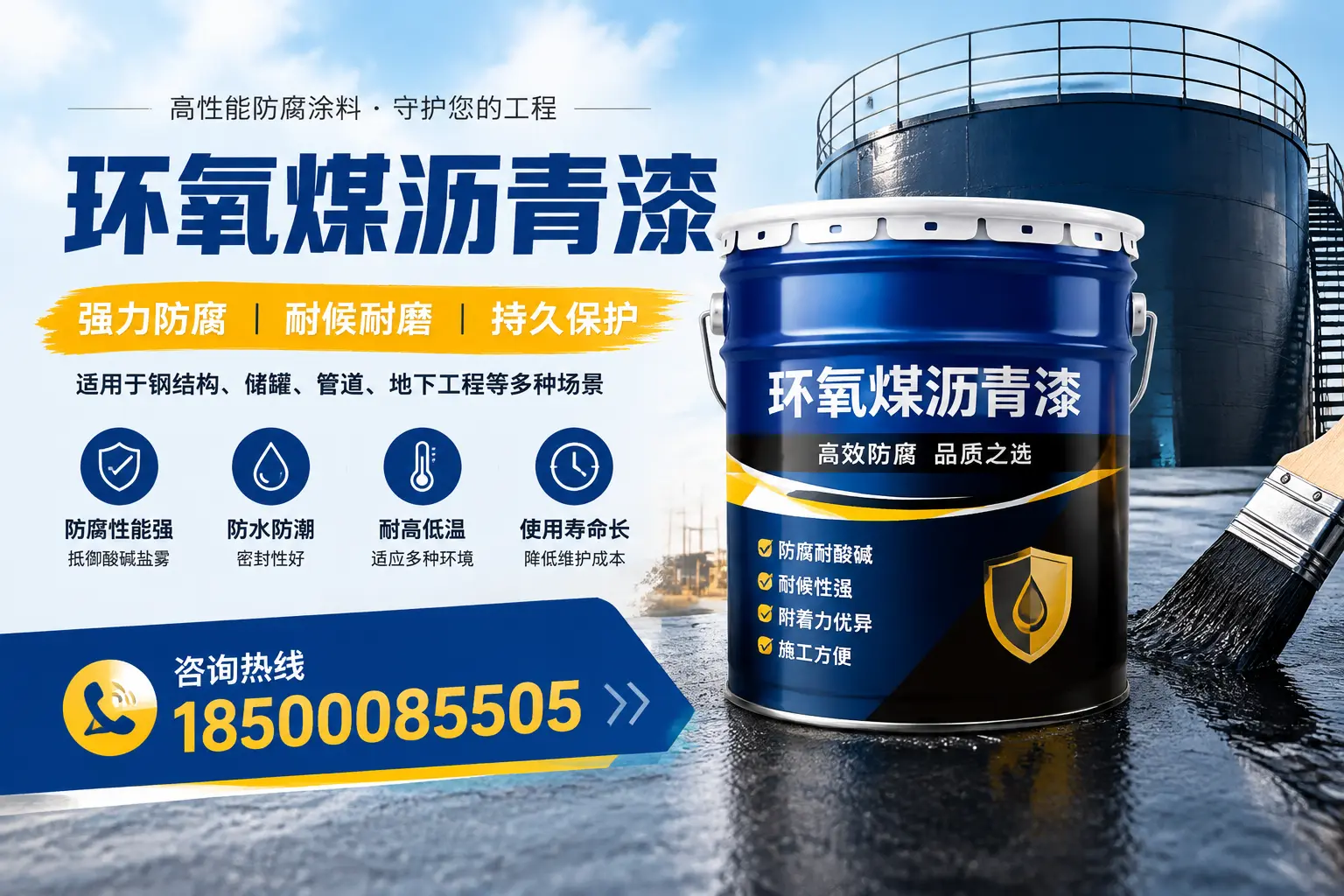 环氧煤沥青漆在工业中的应用,韶关企业的选择